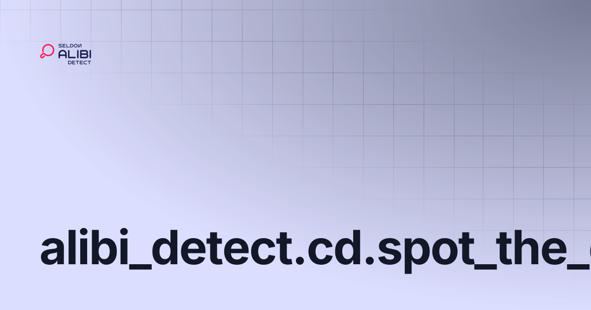 alibi_detect.cd.spot_the_diff | Alibi Detect