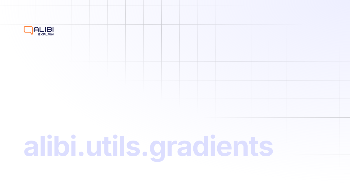 alibi.utils.gradients | Alibi Explain