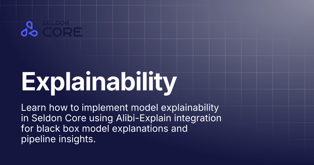 Explainability | v2.10 | Seldon Core 2